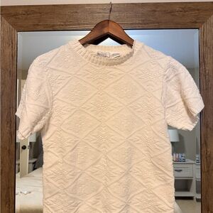 Vintage JR Bentley Short Sleeve Sweater Top